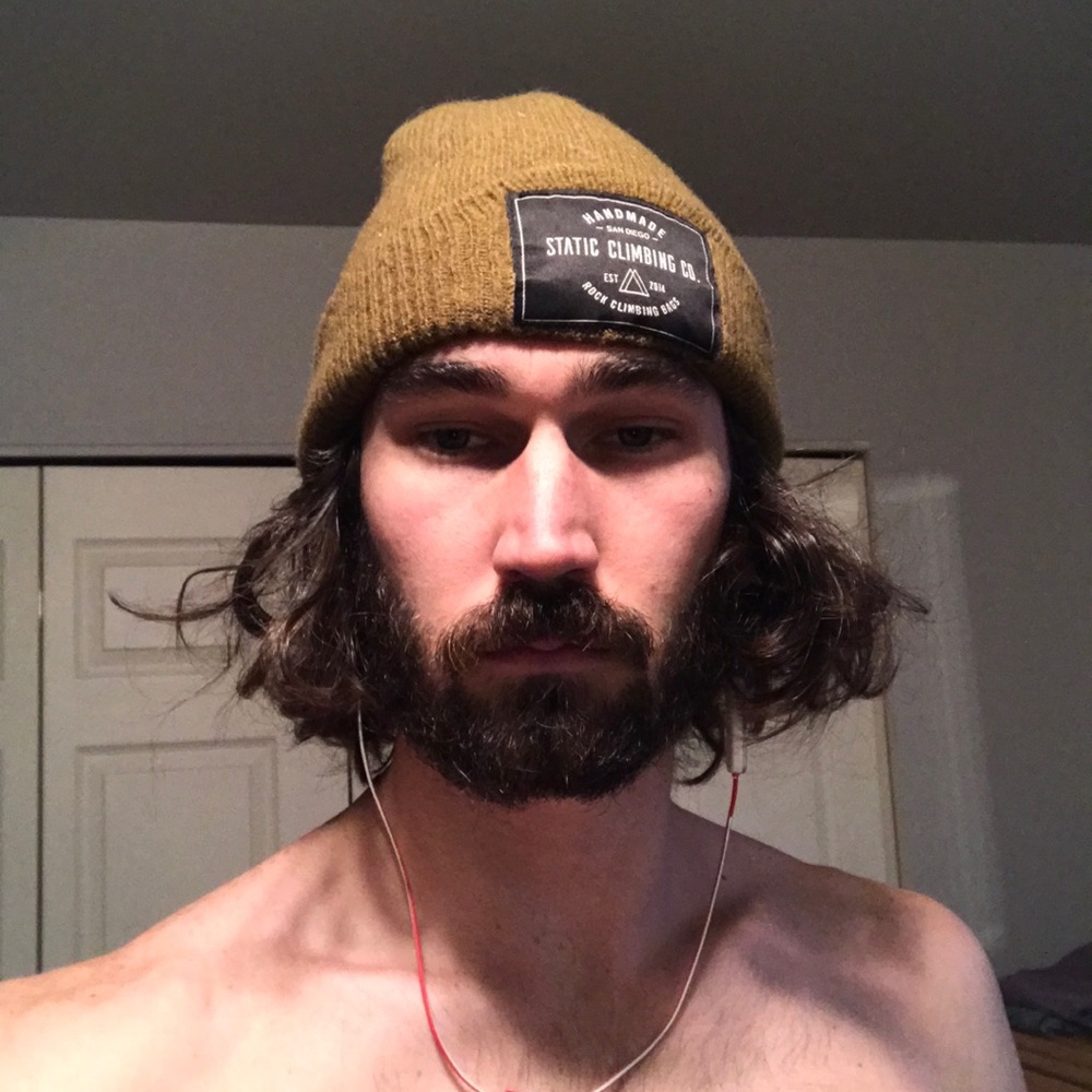 Static climbing beanie. Wool